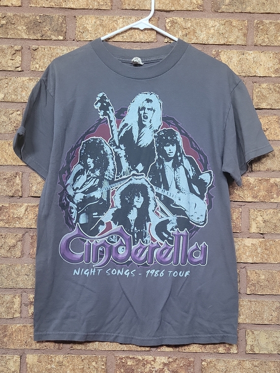 Other - Cinderella Night Songs 1986 Tour Graphic Tee Size Medium 100% Cotton Casual